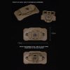 WST Universal Helmet Tactical Light Adapter, VELCRO Mount – Tan