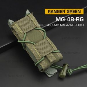 WST TIGER Type Pistol Magazine MOLLE Pouch – Ranger Green