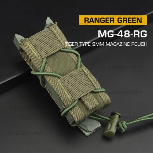 WST TIGER Type Pistol Magazine MOLLE Pouch – Ranger Green