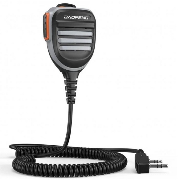 External Speaker with Mic for Baofeng Radios, Kenwood 2-pin - Gray External Speaker with Mic for Baofeng Radios, Kenwood 2-pin - Gray