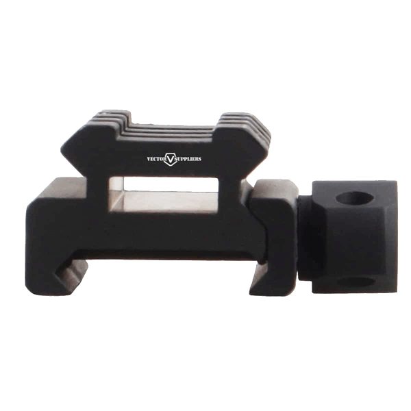 VO 0.5" Picatinny Riser Rail Mount (1.27 cm), Short - Black