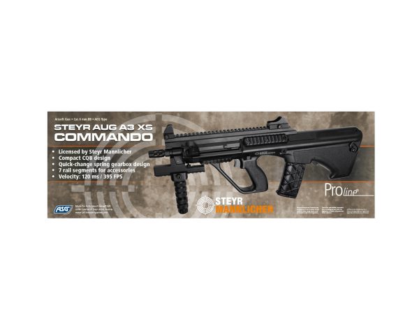 ASG Steyr AUG A3 XS COMMANDO - Black ASG Steyr AUG A3 XS COMMANDO - Black