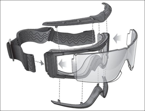 Bolle X810 Tactical Goggles - Black