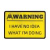 VELCRO Warning Patch NO IDEA - Yellow