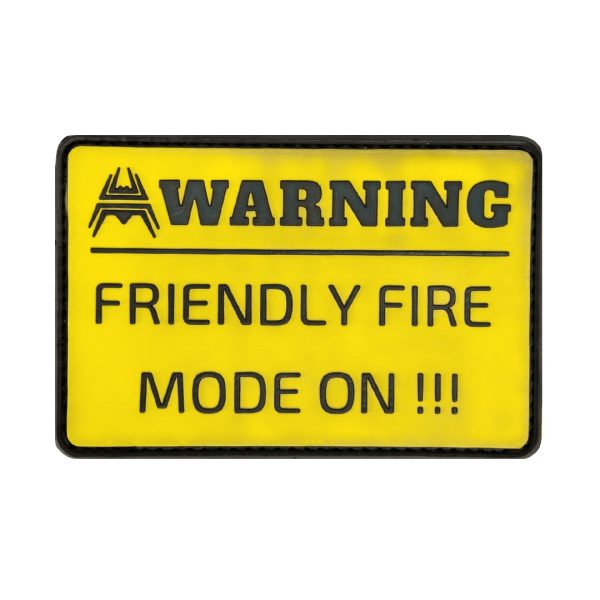 ANAREUS VELCRO Warning patch FRIENDLY FIRE - Yellow VELCRO Warning patch FRIENDLY FIRE - Yellow