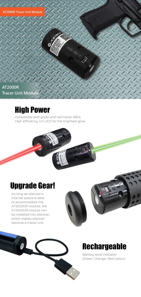 AceTech AT2000RII Tracer Module for Silencers - Black AceTech AT2000RII Tracer Module for Silencers - Black