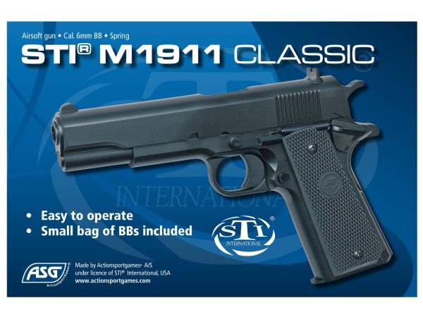 ASG Spring Powered Pistol STI® M1911 Classic - Black