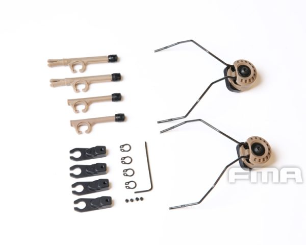FMA Headphone Universal Modular FARA OTH Attach ARC Rail Kit - Tan FMA Headphone Universal Modular FARA OTH Attach ARC Rail Kit - Tan