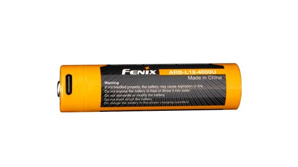 Charging battery USB-C Fenix 18650 4000 mAh (Li-Ion) Charging battery USB-C Fenix 18650 4000 mAh (Li-Ion)