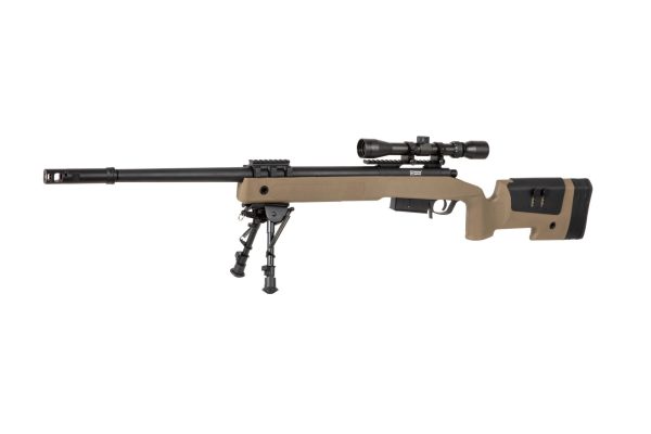 SA M40A5 (SA-S03 CORE™) Sniper Rifle with Accessories - Tan