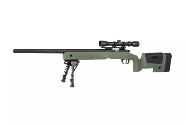 SA M40A3 High Velocity (SA-S02 CORE™) Sniper Rifle with Accessories - Green