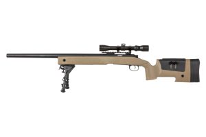 SA M40A3 (SA-S02 CORE™) Sniper Rifle with Accessories - Tan SA M40A3 (SA-S02 CORE™) Sniper Rifle with Accessories - Tan