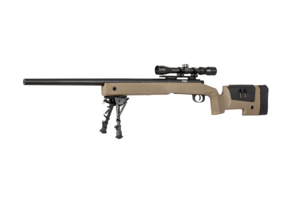 SA M40A3 (SA-S02 CORE™) Sniper Rifle with Accessories - Tan SA M40A3 (SA-S02 CORE™) Sniper Rifle with Accessories - Tan