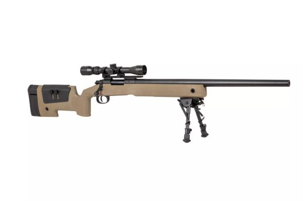 SA M40A3 (SA-S02 CORE™) Sniper Rifle with Accessories - Tan SA M40A3 (SA-S02 CORE™) Sniper Rifle with Accessories - Tan