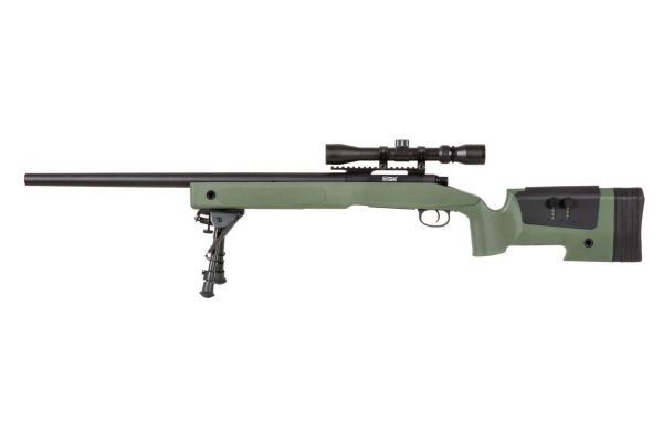 SA M40A3 (SA-S02 CORE™) Sniper Rifle with Accessories - Green SA M40A3 (SA-S02 CORE™) Sniper Rifle with Accessories - Green