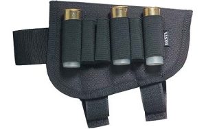 Buck stock cartridge holder for shot cartridges Buck stock cartridge holder for shot cartridges