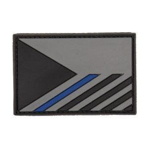 3D PVC CZECH FLAG - BLUE LINE Patch (Large) - Grey 3D PVC CZECH FLAG - BLUE LINE Patch (Large) - Grey