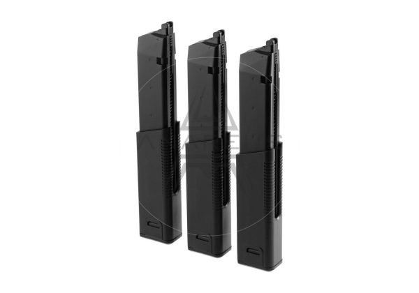 3x Magazines for Krytac Kriss Vector GBB, 60 BBs - Black 3x Magazines for Krytac Kriss Vector GBB, 60 BBs - Black
