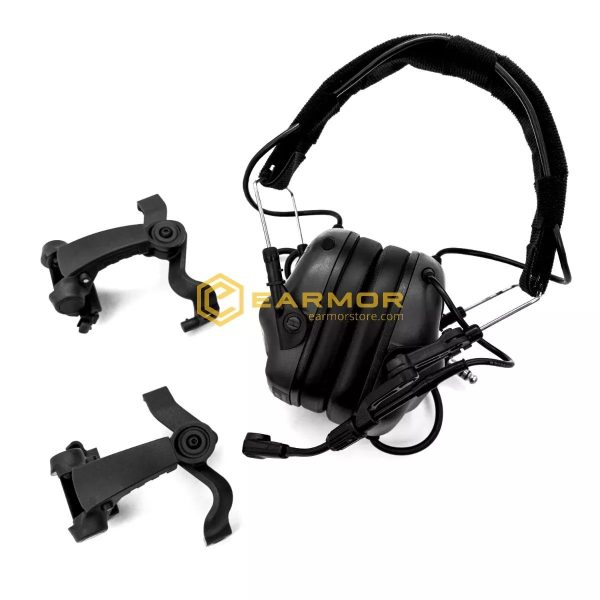 EARMOR M32X MOD4 Tactical Headset, M16C Mount for FAST / ARC - Black EARMOR M32X MOD4 Tactical Headset, M16C Mount for FAST / ARC - Black