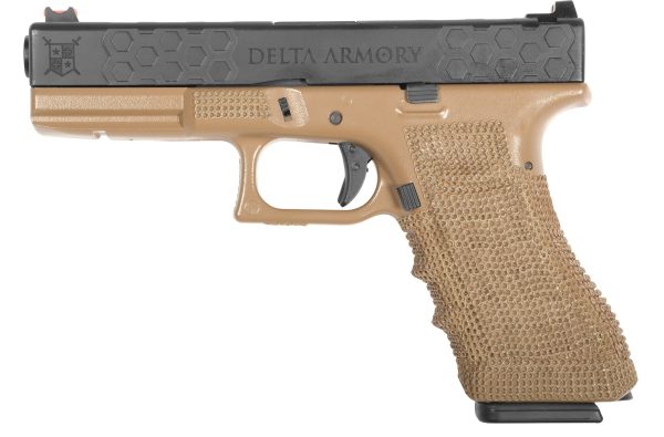 Delta Armory GBB P03 G-series Pistol - Tan Delta Armory GBB P03 G-series Pistol - Tan