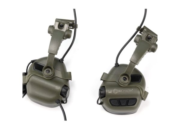 EARMOR M16A Helmet Adapters for M32 PLUS Headset, ARC Mount - Green