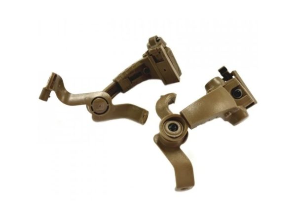 EARMOR M16A Helmet Adapters for M32 PLUS Headset, ARC Mount - Coyote Brown EARMOR M16A Helmet Adapters for M32 PLUS Headset, ARC Mount - Coyote Brown