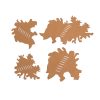 ANAREUS Pack of 3D Max-SilkLeaf Camouflage Leaves, 60 Pcs - Brown Pack of 3D Max-SilkLeaf Camouflage Leaves, 60 Pcs - Brown