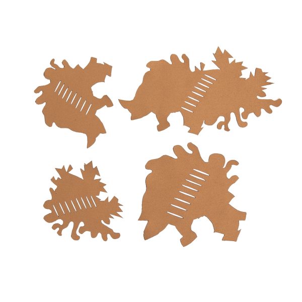 ANAREUS Pack of 3D Max-SilkLeaf Camouflage Leaves, 60 Pcs - Brown Pack of 3D Max-SilkLeaf Camouflage Leaves, 60 Pcs - Brown