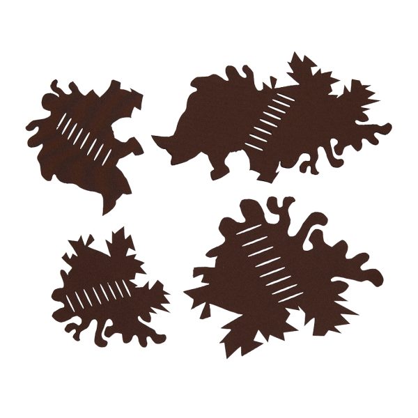 ANAREUS Pack of 3D Max-SilkLeaf Camouflage Leaves, 60 Pcs - Brown Pack of 3D Max-SilkLeaf Camouflage Leaves, 60 Pcs - Brown