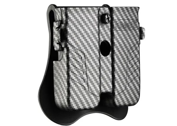 AMOMAX Universal Double Pistol Magazine Pouch - Carbon AMOMAX Universal Double Pistol Magazine Pouch - Carbon