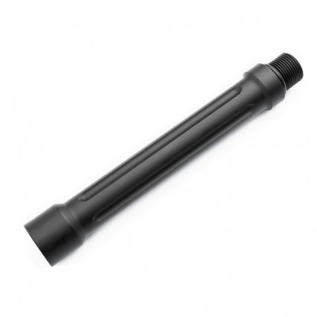 ML CNC Aluminum Outer Barrel Extension, 9" (228 mm) - Black ML CNC Aluminum Outer Barrel Extension, 9" (228 mm) - Black
