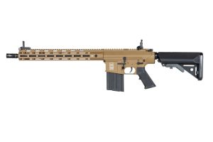 SA SR25 M-LOK (SA-E35 Edge™ Kestrel™ ETU) - Black / Tan SA SR25 M-LOK (SA-E35 Edge™ Kestrel™ ETU) - Black / Tan