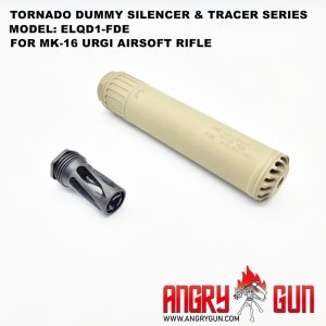 Angry Gun TORNADO MK16 URGI QD Silencer - Tan Angry Gun TORNADO MK16 URGI QD Silencer - Tan