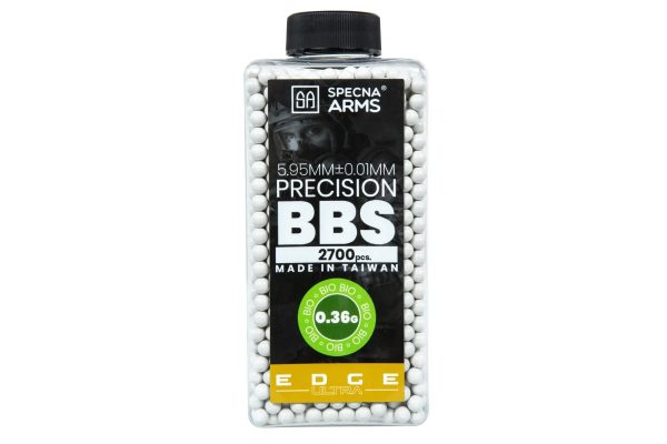 SA EDGE ULTRA™ BIO Pellets 0.36g, 2700 BBs (Bottle) - White