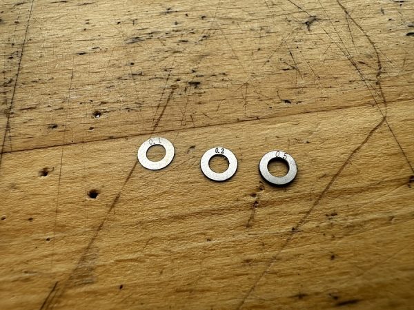 RetroArms INOX Shim Set (Ø3 mm - 0.1 / 0.2 / 0.5 mm) - 60 Pieces RetroArms INOX Shim Set (Ø3 mm - 0.1 / 0.2 / 0.5 mm) - 60 Pieces