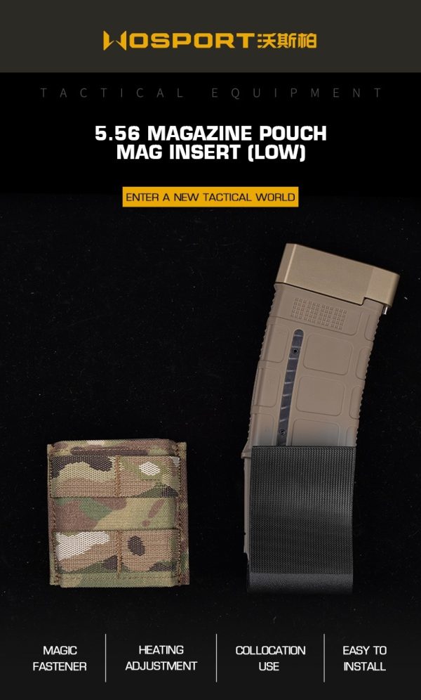 WST Kydex Insert for 5.56 (M4 / AR15) Magazine Pouch, Low – Black WST Kydex Insert for 5.56 (M4 / AR15) Magazine Pouch, Low – Black