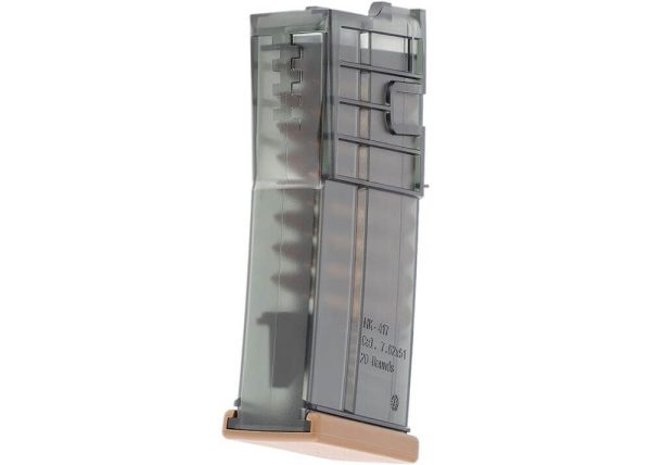 UMAREX H&K M110 A1 AEG Mid-Cap Magazine, 100 BBs - Tan UMAREX H&K M110 A1 AEG Mid-Cap Magazine, 100 BBs - Tan