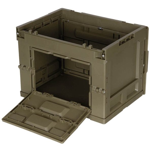 MFH Folding Plastic Crate / Box (20 liters) - Green MFH Folding Plastic Crate / Box (20 liters) - Green