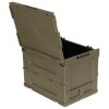 MFH Folding Plastic Crate / Box (20 liters) - Green MFH Folding Plastic Crate / Box (20 liters) - Green