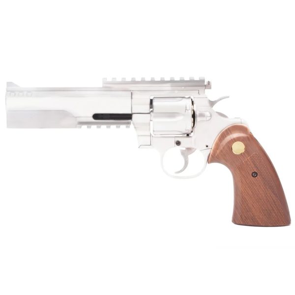 King Arms PYTHON 357 EVIL Gas Revolver - Silver King Arms PYTHON 357 EVIL Gas Revolver - Silver