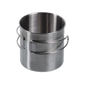 MIL-TEC Stainless Steel Mug with Folding Handle, 800 ml - Silver MIL-TEC Stainless Steel Mug with Folding Handle, 800 ml - Silver