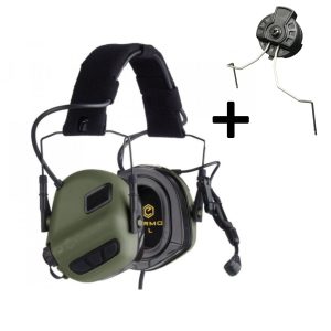EARMOR M32 PLUS Electronic Tactical Headset, Headband / Helmet Mount - Foliage Green EARMOR M32 PLUS Electronic Tactical Headset, Headband / Helmet Mount - Foliage Green
