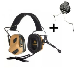 EARMOR M32 PLUS Electronic Tactical Headset, Headband / Helmet Mount - Coyote Brown EARMOR M32 PLUS Electronic Tactical Headset, Headband / Helmet Mount - Coyote Brown