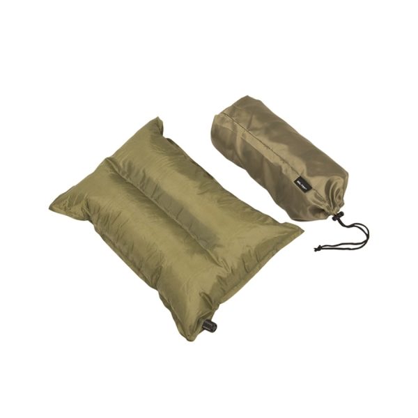 MIL-TEC Inflatable Travel Pillow - Green