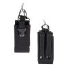 MIL-TEC Open MOLLE Radio Pouch - Black