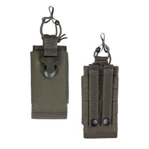 MIL-TEC Open MOLLE Radio Pouch - Green MIL-TEC Open MOLLE Radio Pouch - Green