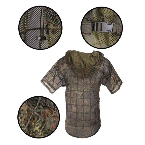 MIL-TEC Disguise Camouflage GHILLIE SNIPER Hood - Flecktarn MIL-TEC Disguise Camouflage GHILLIE SNIPER Hood - Flecktarn