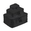 MIL-TEC Set of MOLLE Zippered Pouches with Mesh, 3 Pieces - Black MIL-TEC Set of MOLLE Zippered Pouches with Mesh, 3 Pieces - Black