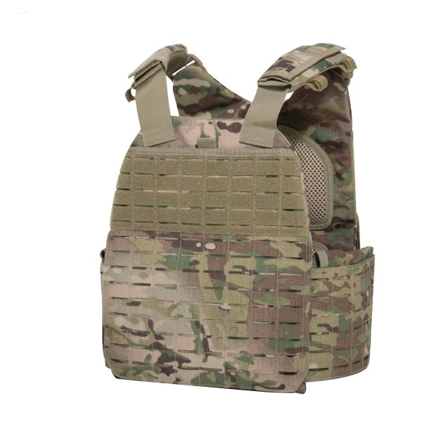 ROTHCO Plate Carrier Laser-Cut MOLLE VEST (M/XL) - MultiCam®