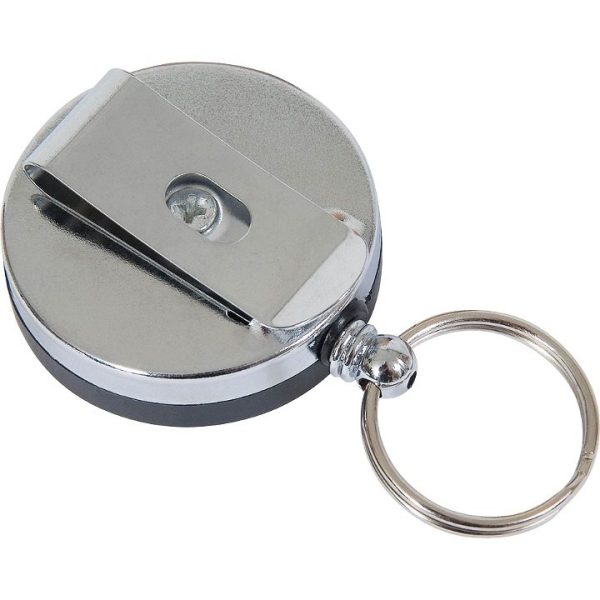 VIPER Self-Retracting Key Loop - Silver VIPER Self-Retracting Key Loop - Silver